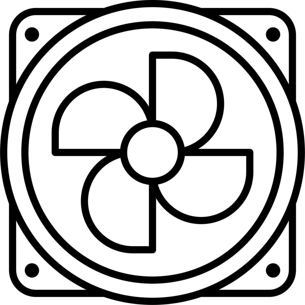 Cooling Fan Vector Icon