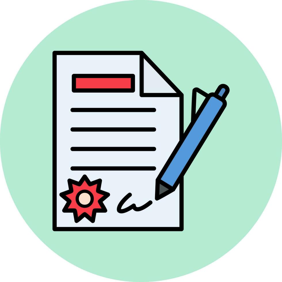 Contract Vector Icon