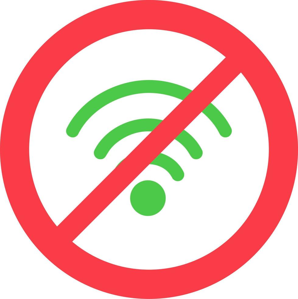 No Wifi Vector Icon