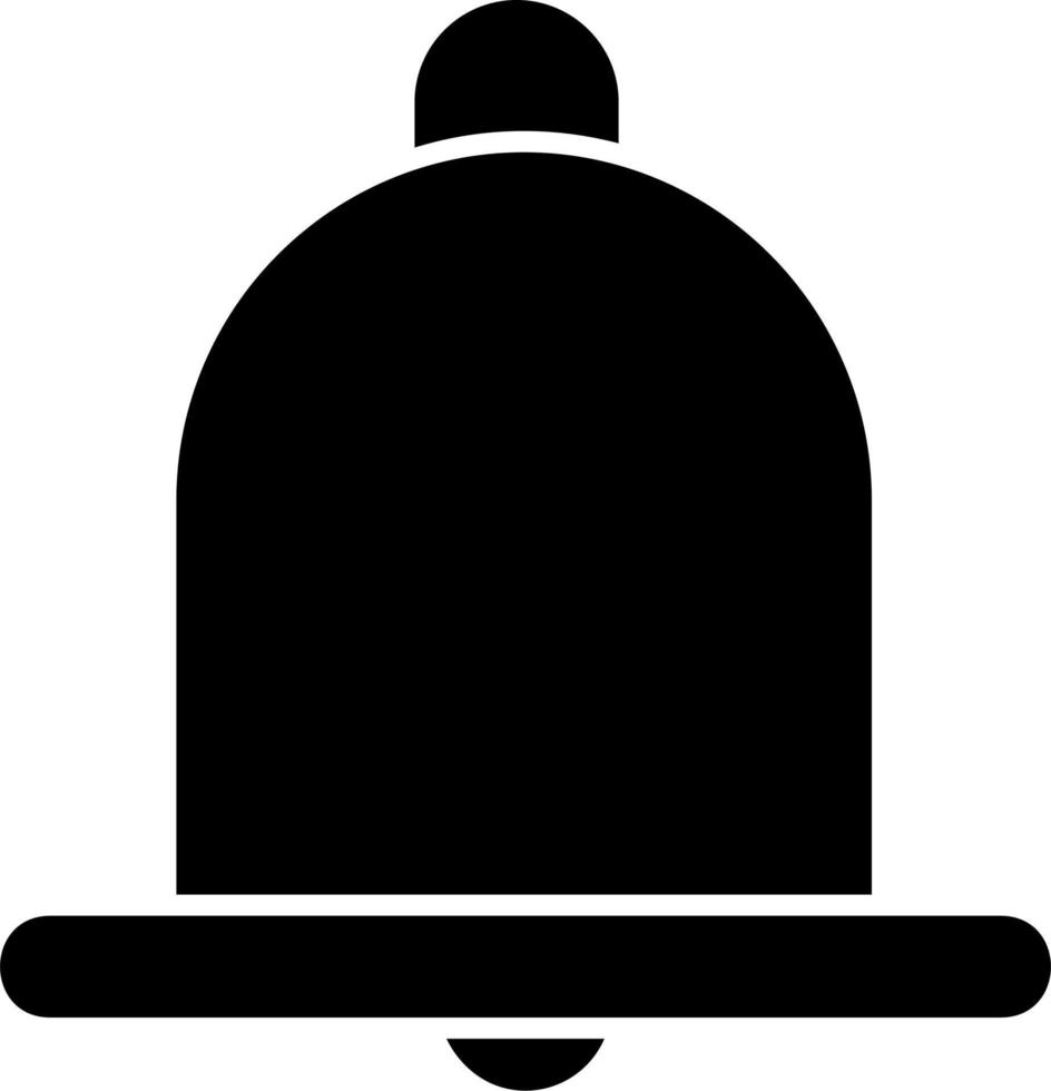 icono de vector de campana de notificación