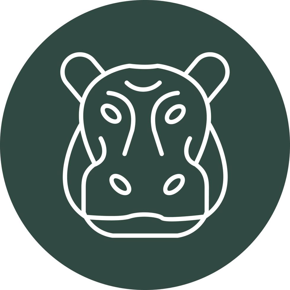 Hippopotamus Vector Icon