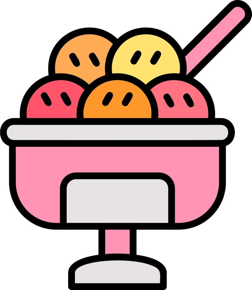 icono de vector de helado