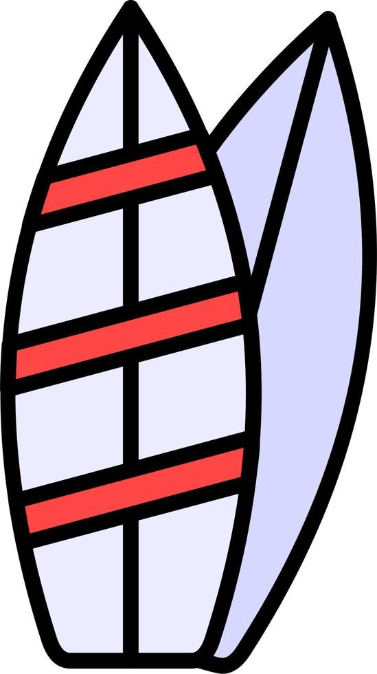 icono de vector de tabla de surf