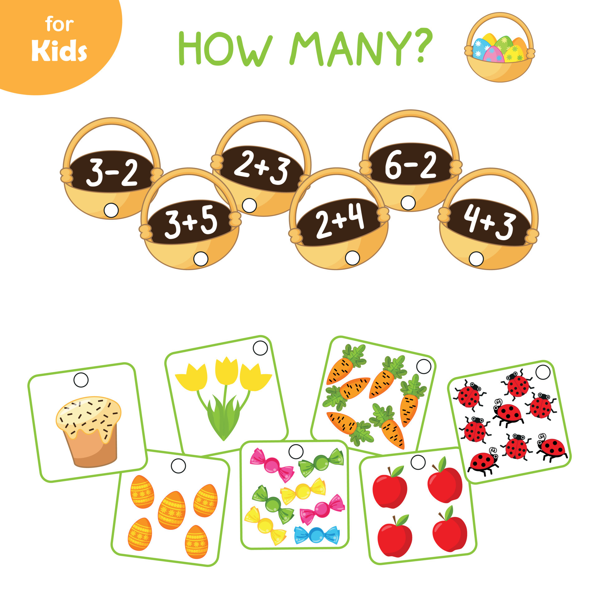 Educational Games For Children. Mathematics. Solve A Math Problem