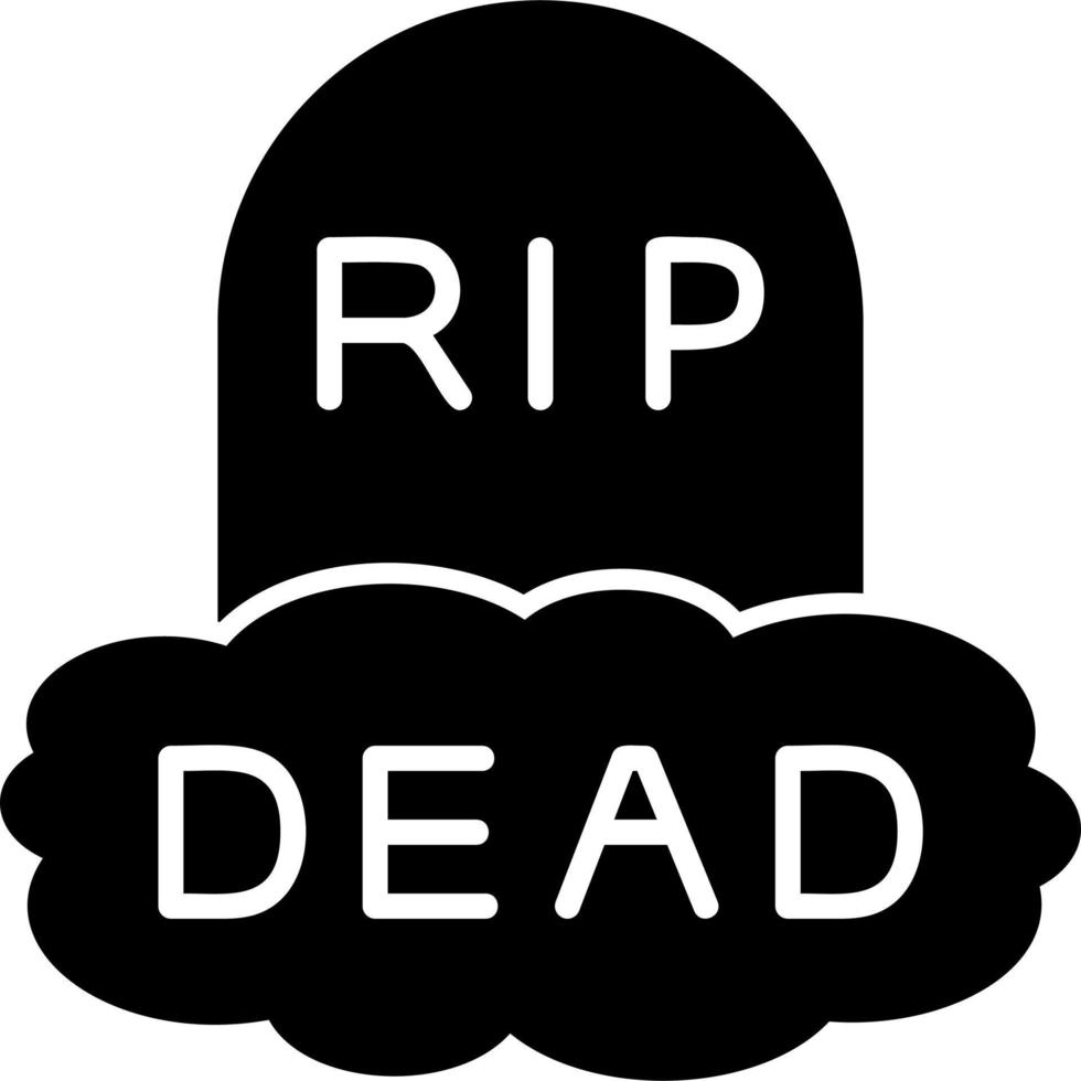 icono de vector muerto