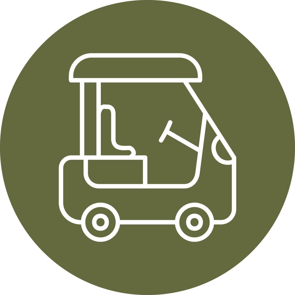 Golf Cart Vector Icon