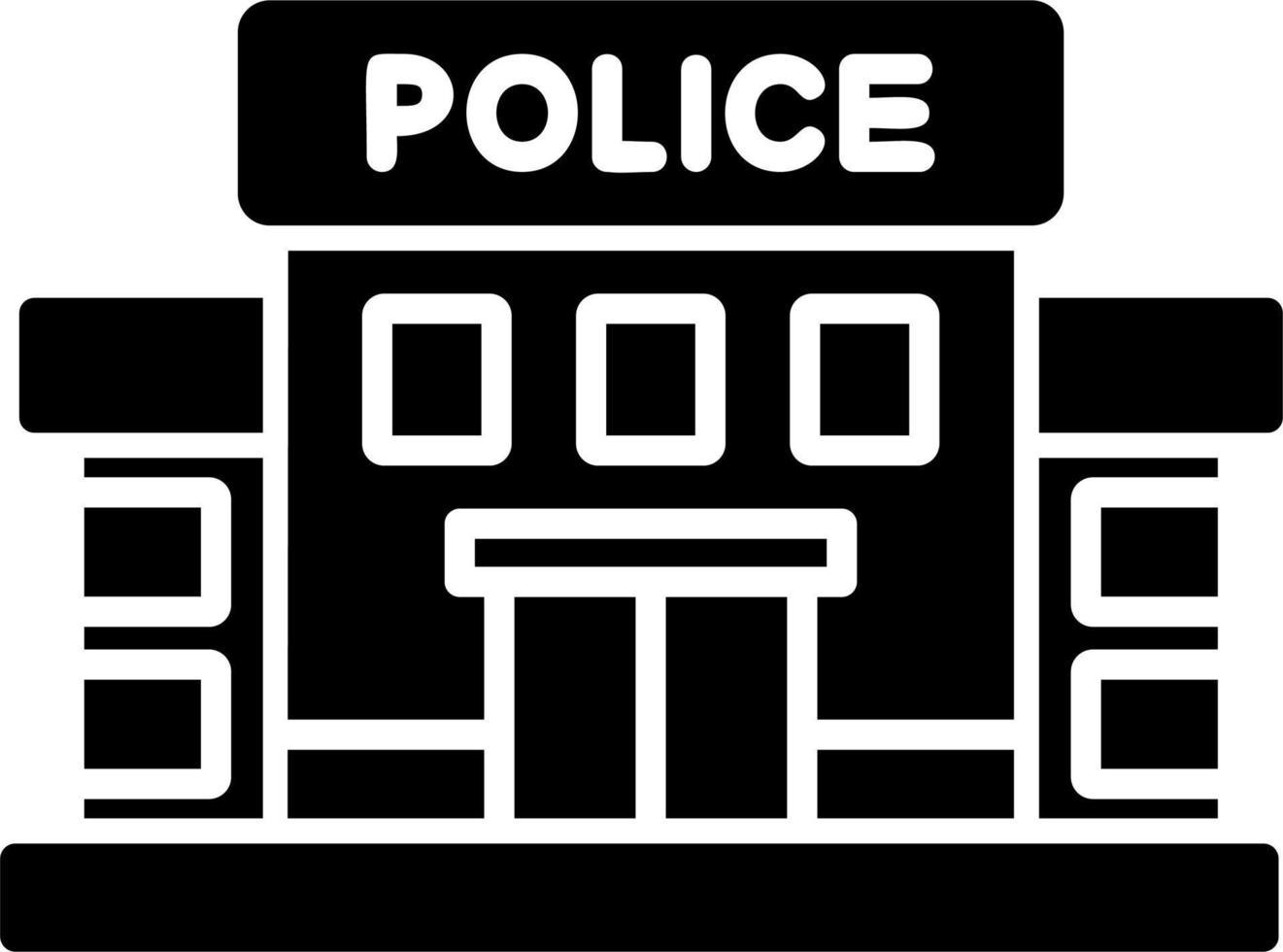 Police Station Vector Icon