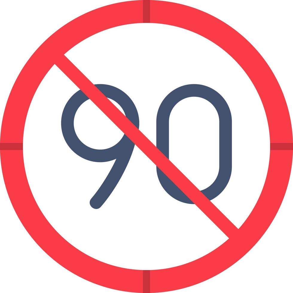 Speed Limit Vector Icon