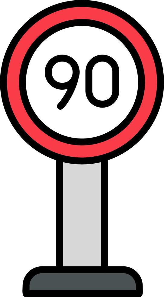 Speed Limit Vector Icon