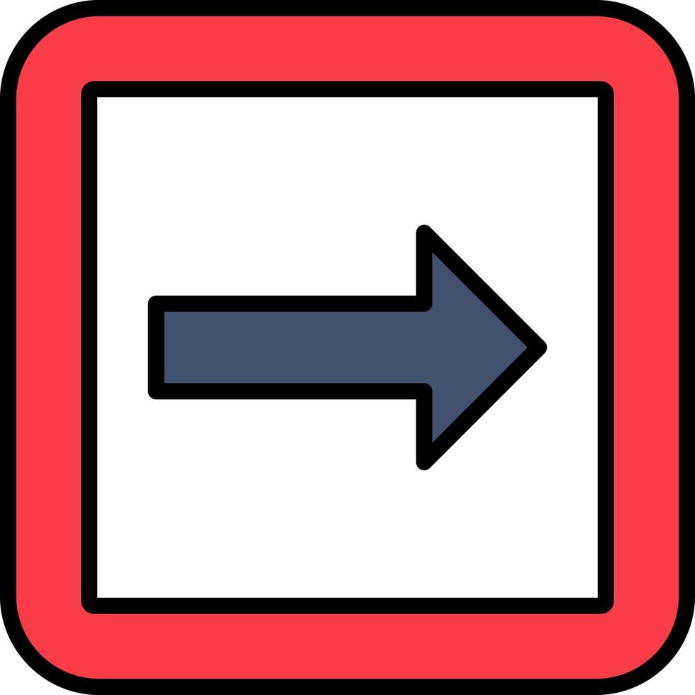 Turn Right Vector Icon