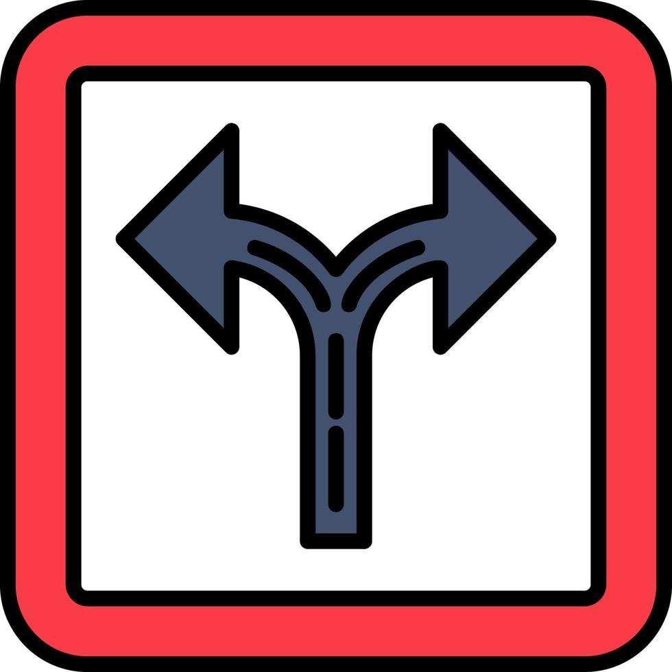 Crossroad Vector Icon