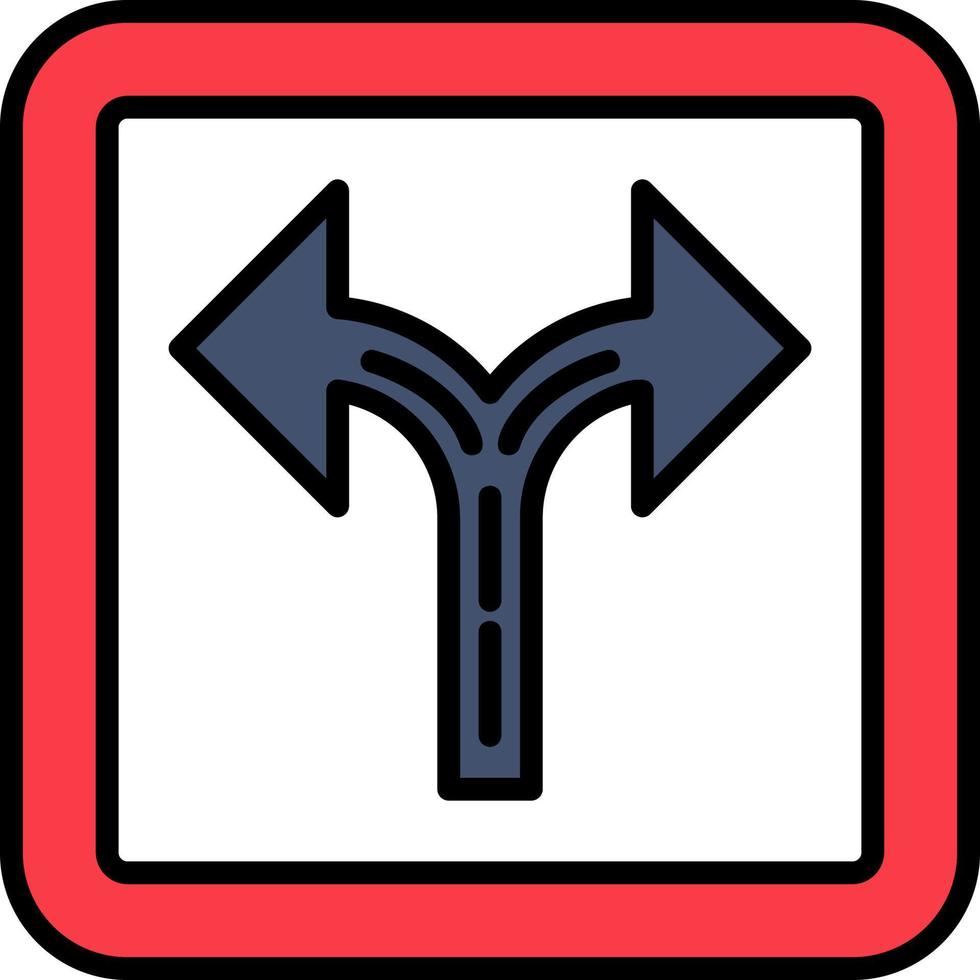 Crossroad Vector Icon