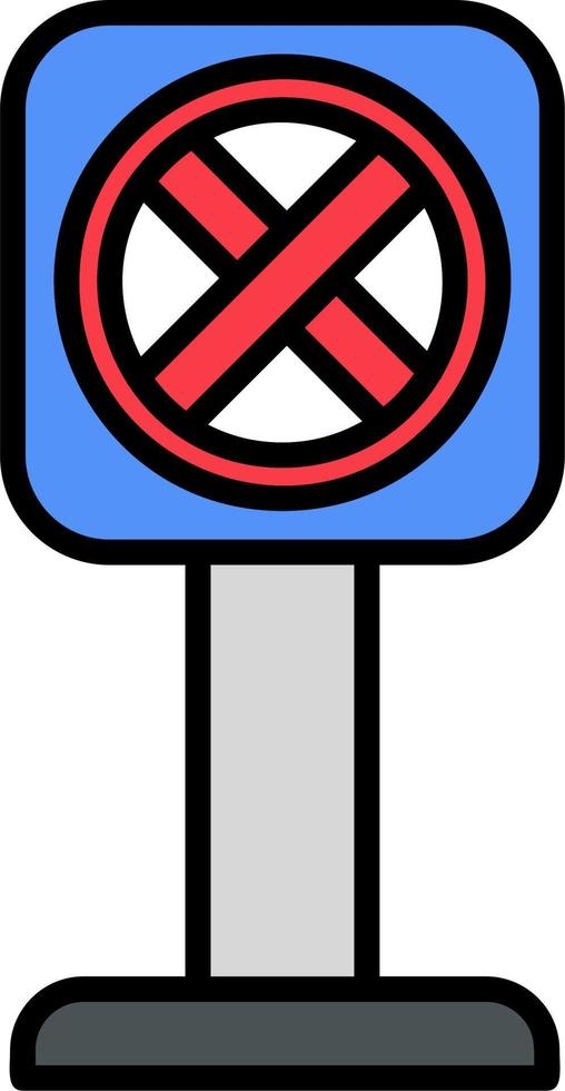 No Stopping Vector Icon