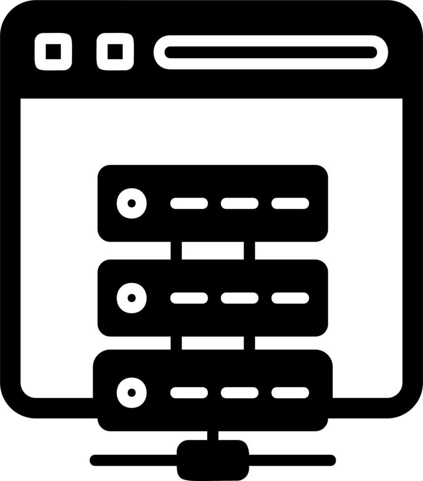 Online Server Vector Icon