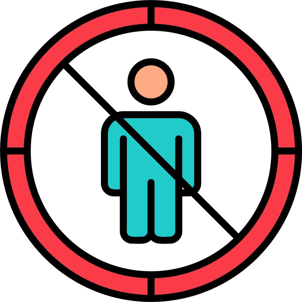 No Entry Vector Icon