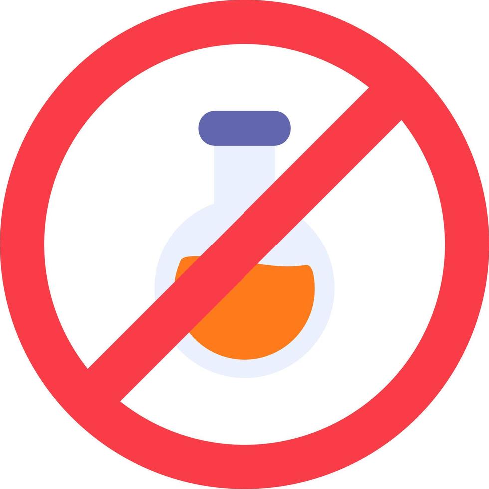 No Chemical Vector Icon