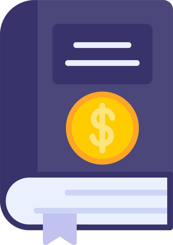 Financial Book Vector Icon