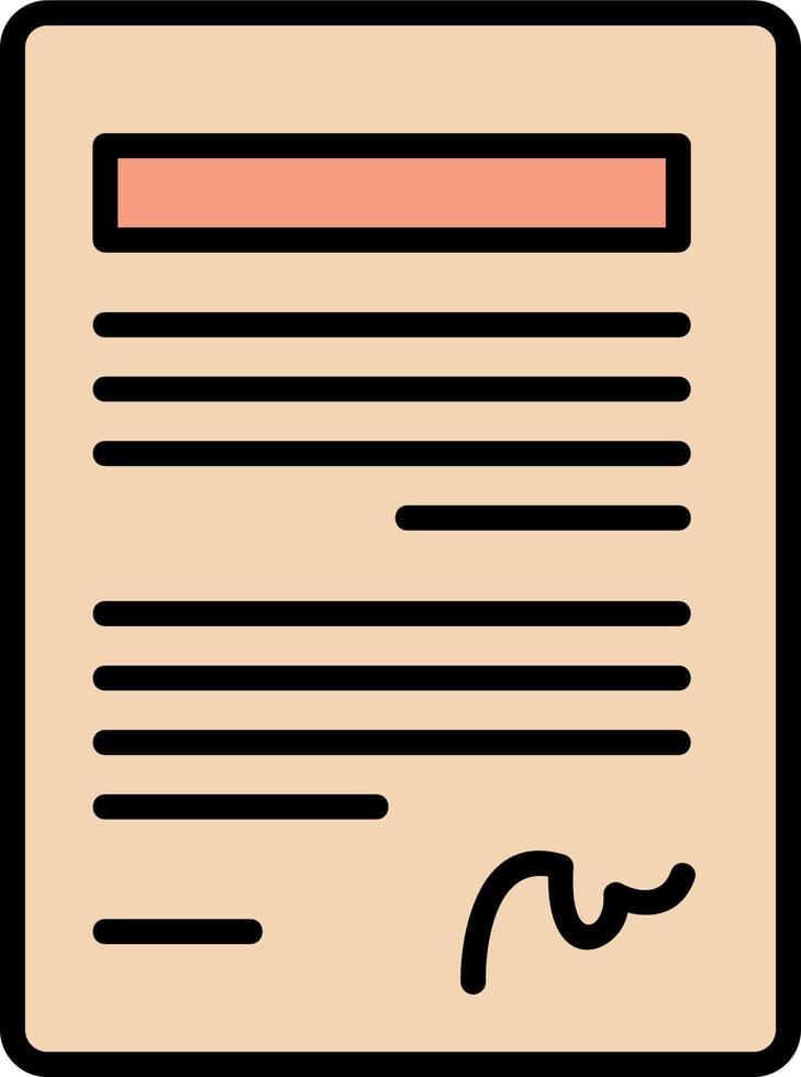 Cover Letter Vector Icon