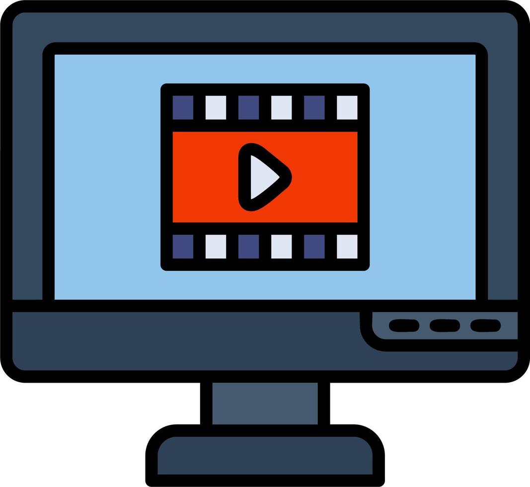 Video Player Vector Icon