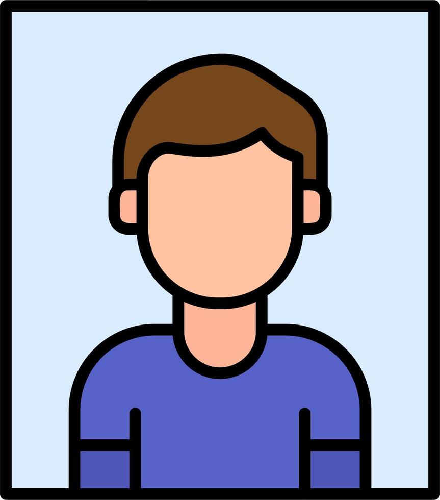 icono de vector de retrato