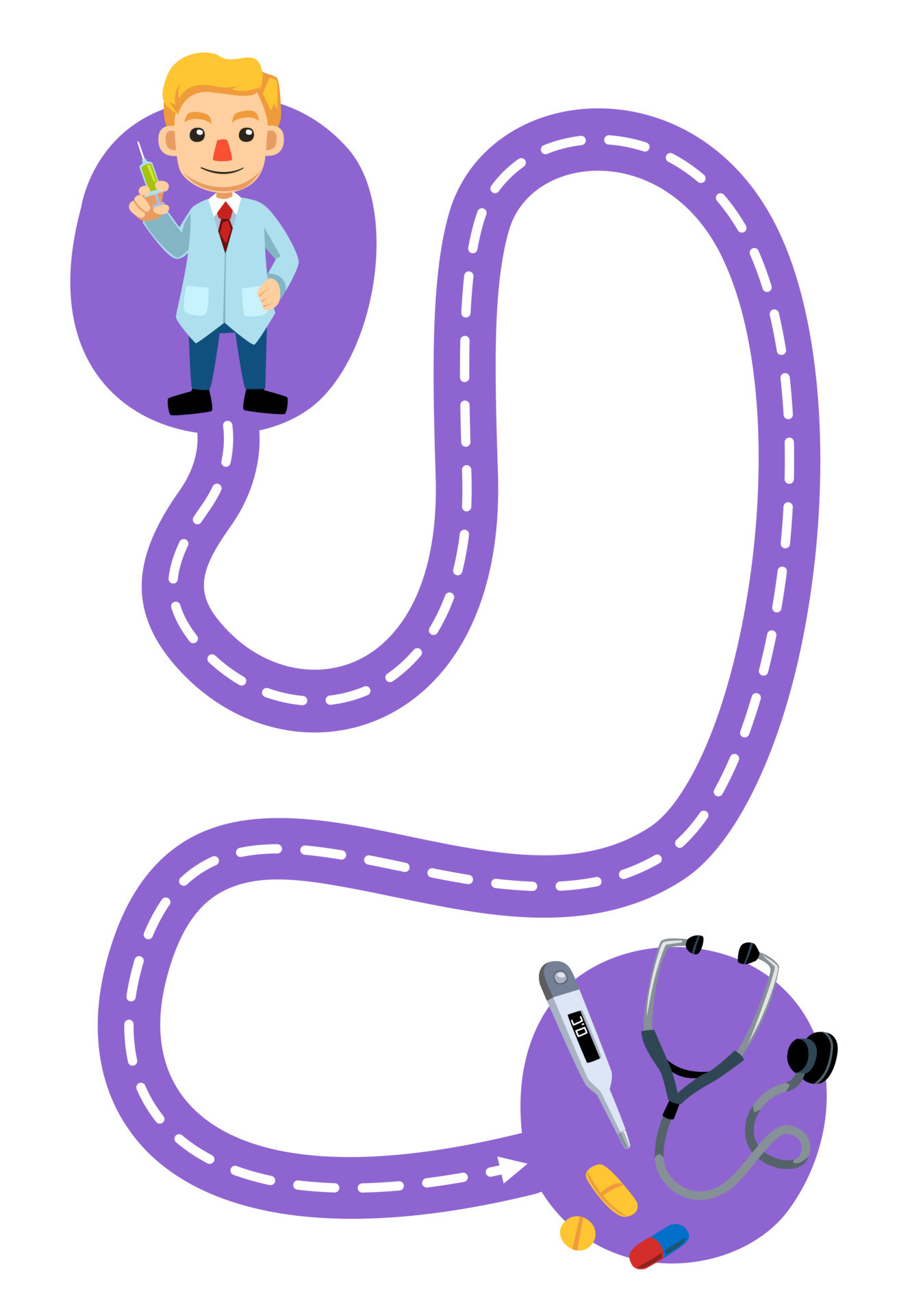 Education game for children handwriting practice trace the lines help