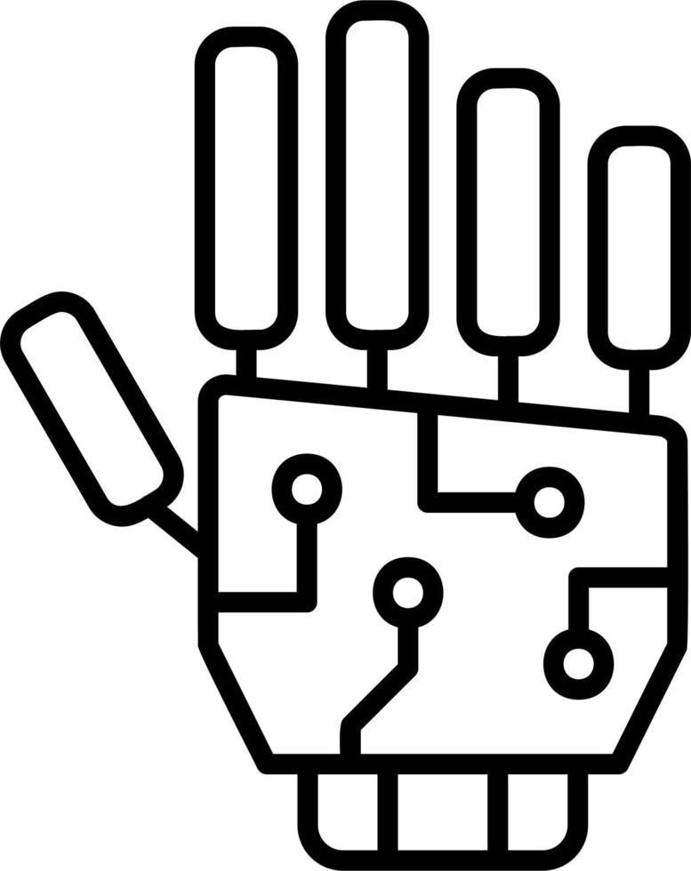 Robot Arm Vector Icon