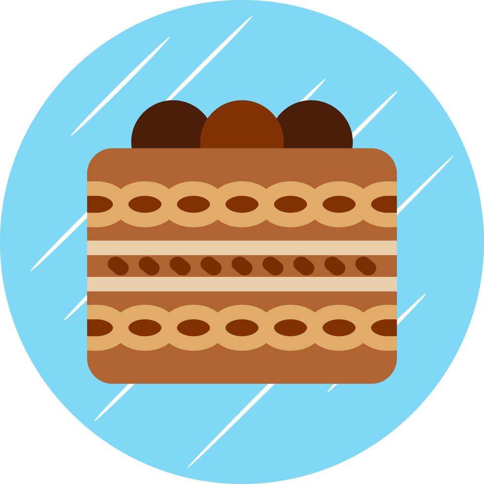 Tiramisu Vector Icon Design