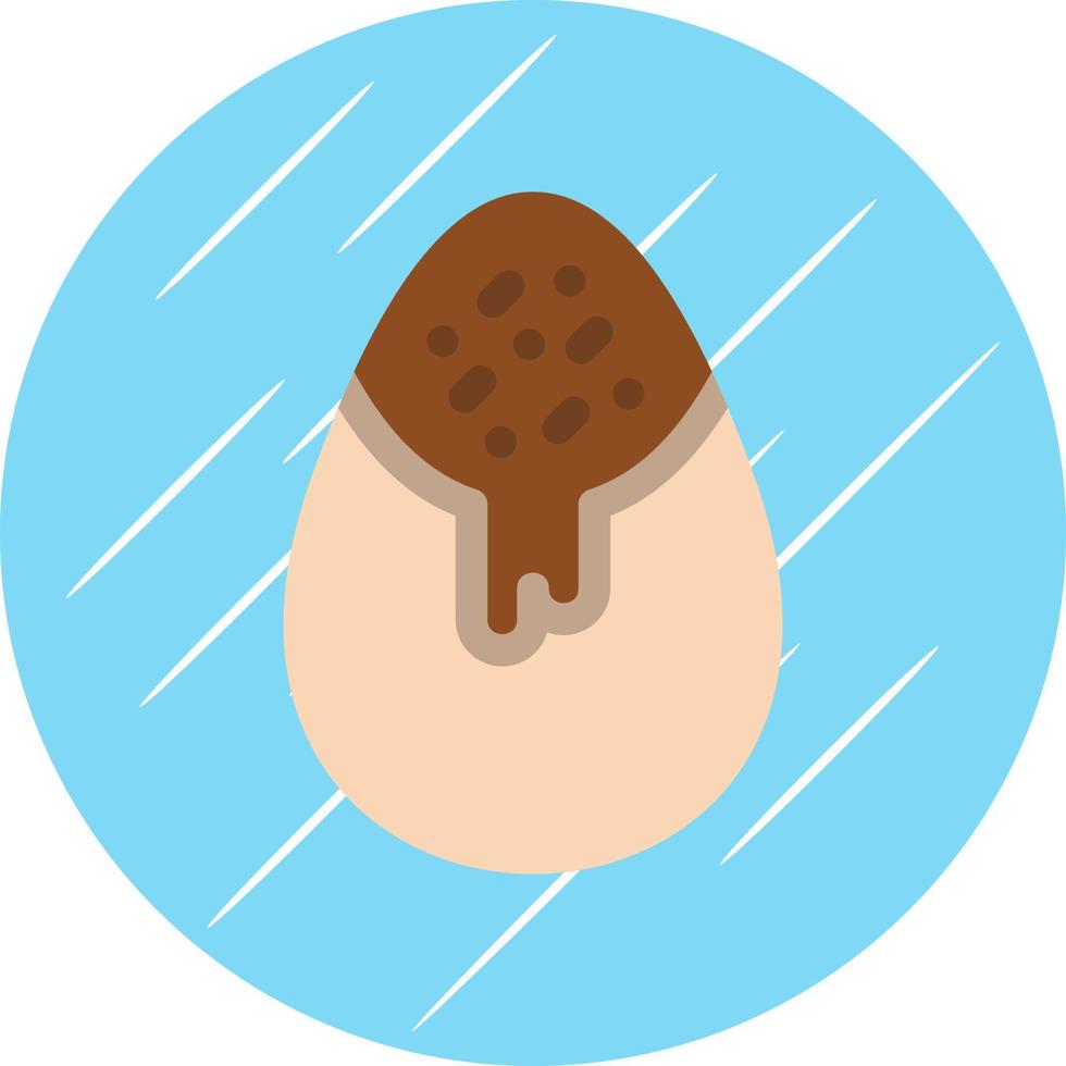 diseño de icono de vector de huevo de chocolate