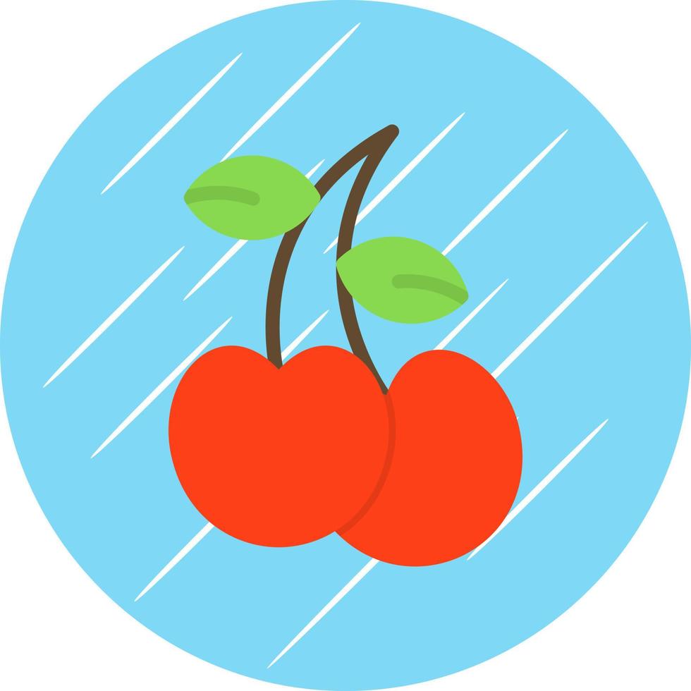 diseño de icono de vector de cereza