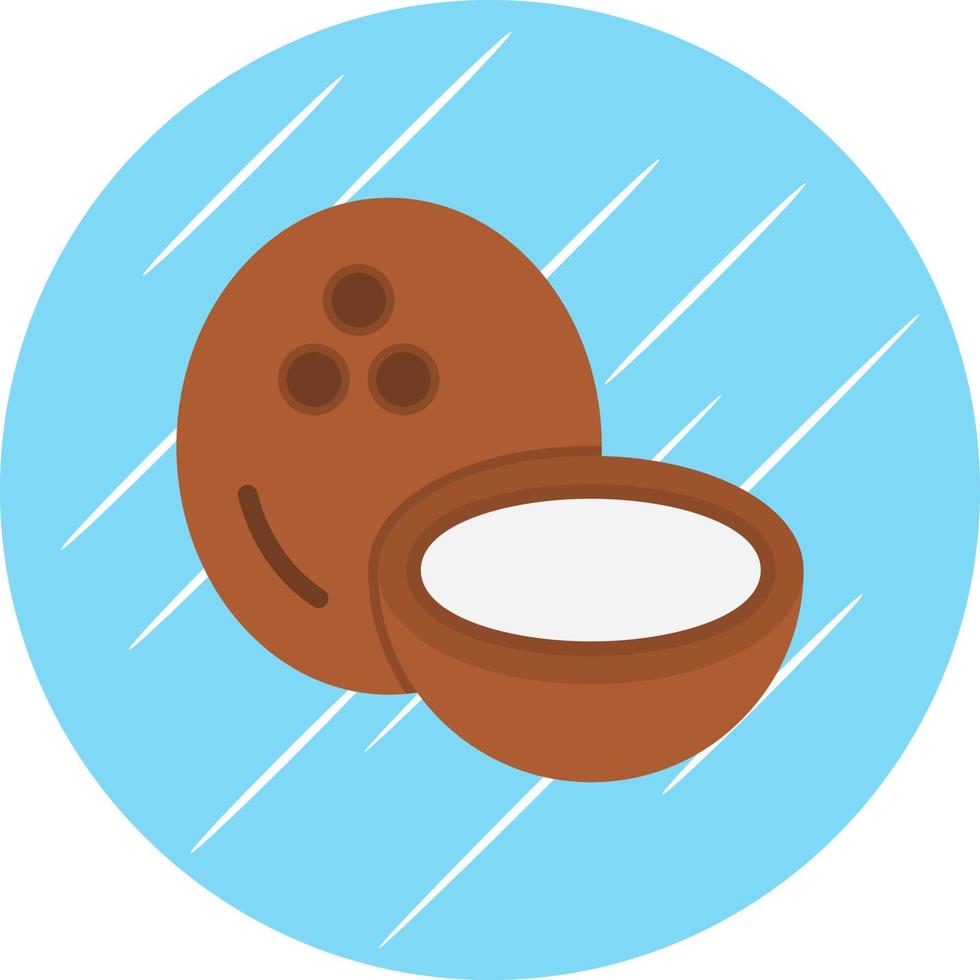 diseño de icono de vector de coco