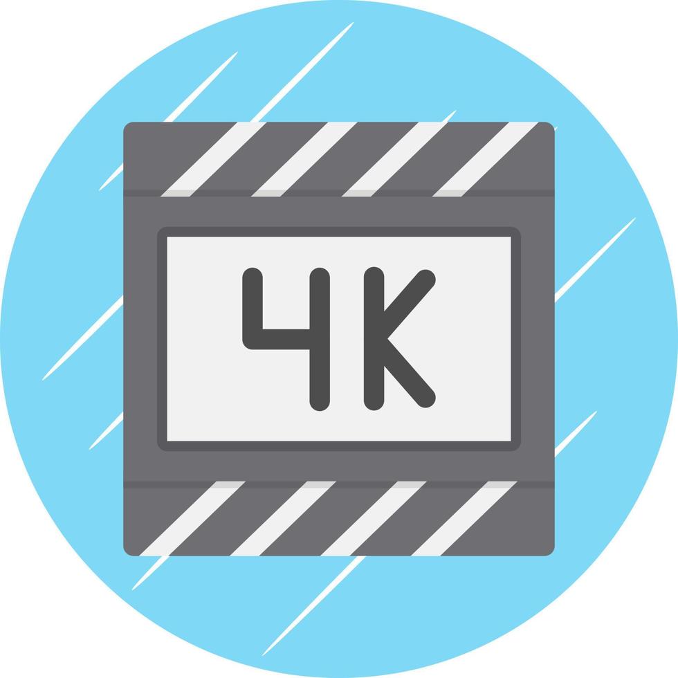 4k Film Vector Icon Design