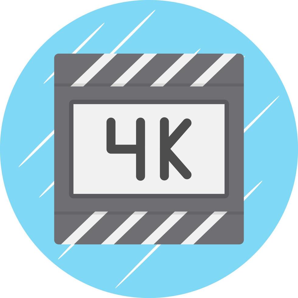 Diseño de icono de vector de película 4k