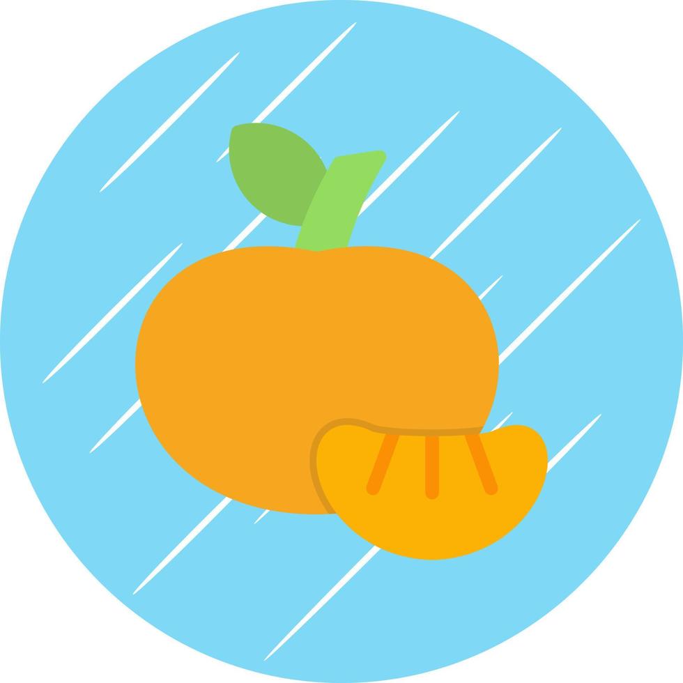 Tangerine Vector Icon Design