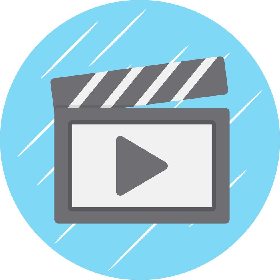 Clapperboard Vector Icon Design