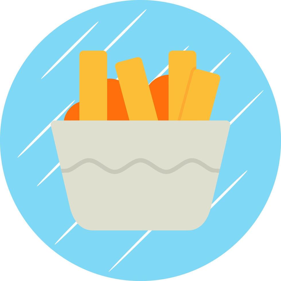 Poutine Vector Icon Design