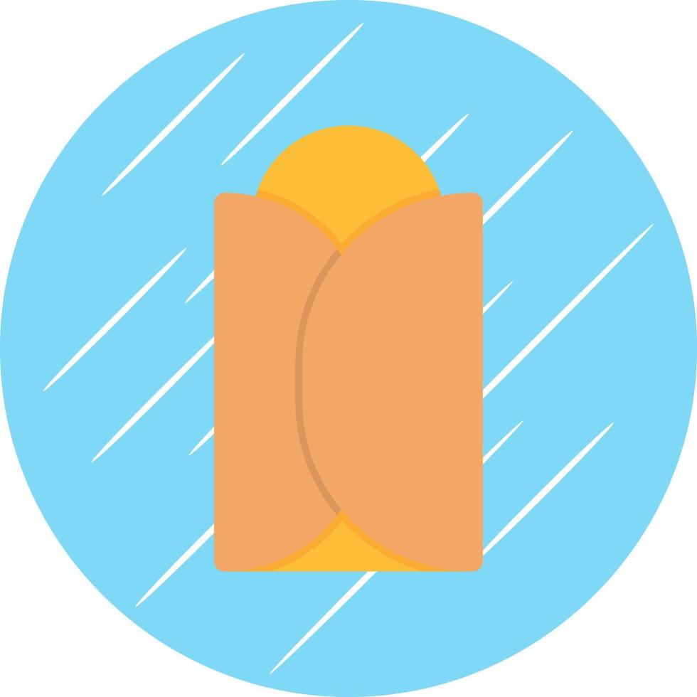 Burrito Vector Icon Design