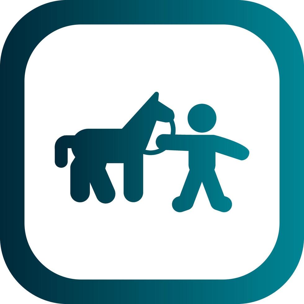 Horse Rider Vector Icon Design