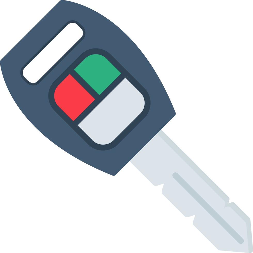 icono de vector de llave de coche