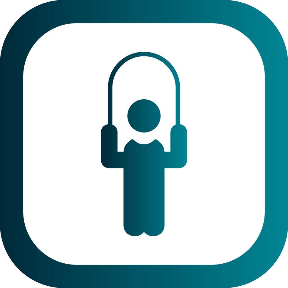 Person skipping rope Vector Icon Design