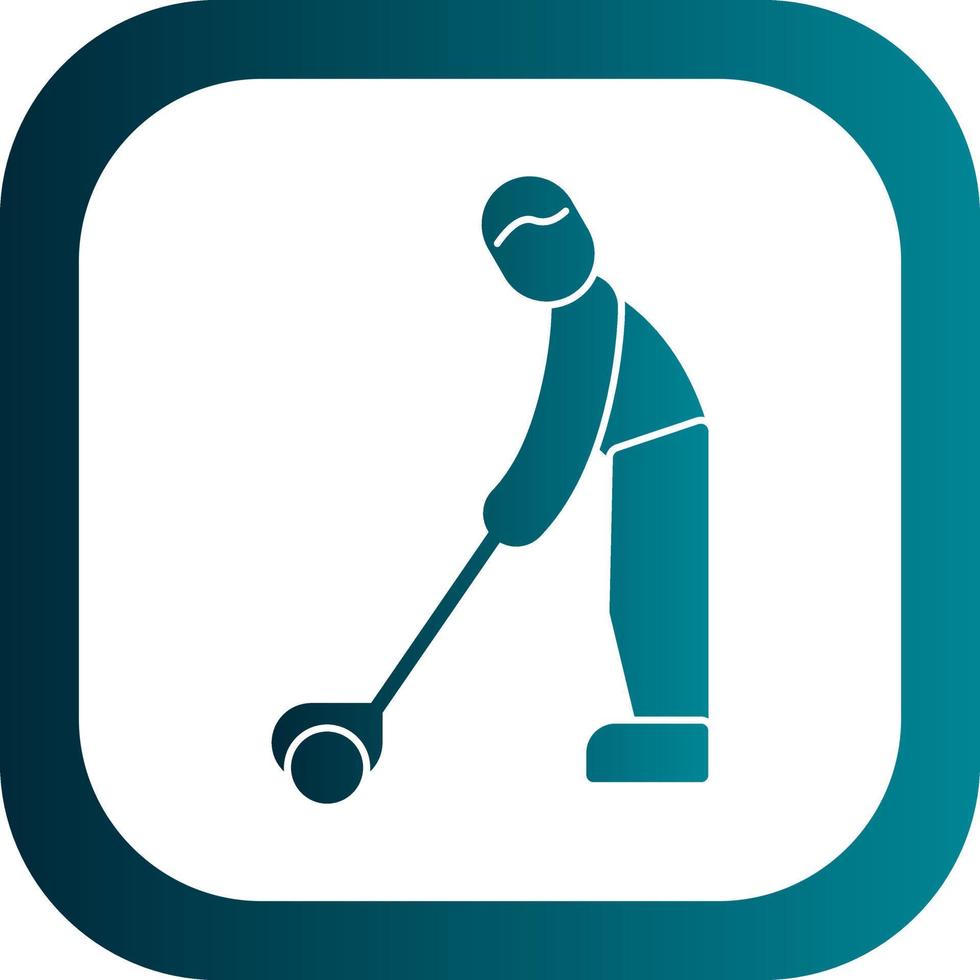 Golf Player Vector Icon Design