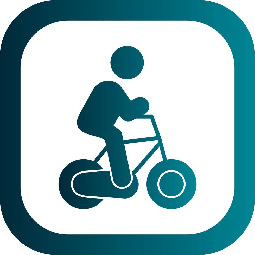 Cycling Person Vector Icon Design