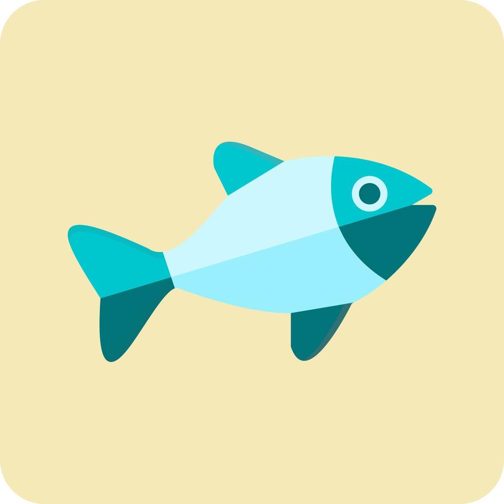 icono de vector de pescado