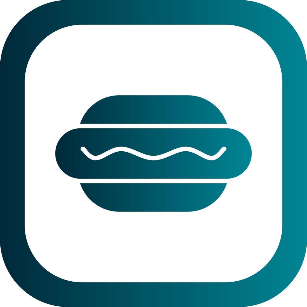 Hot Dog Vector Icon Design