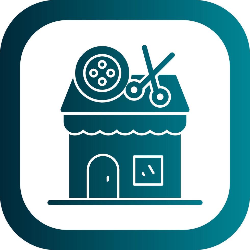 Tailor Shop Vector Icon Design