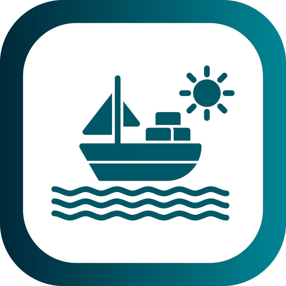 diseño de icono de vector de barco