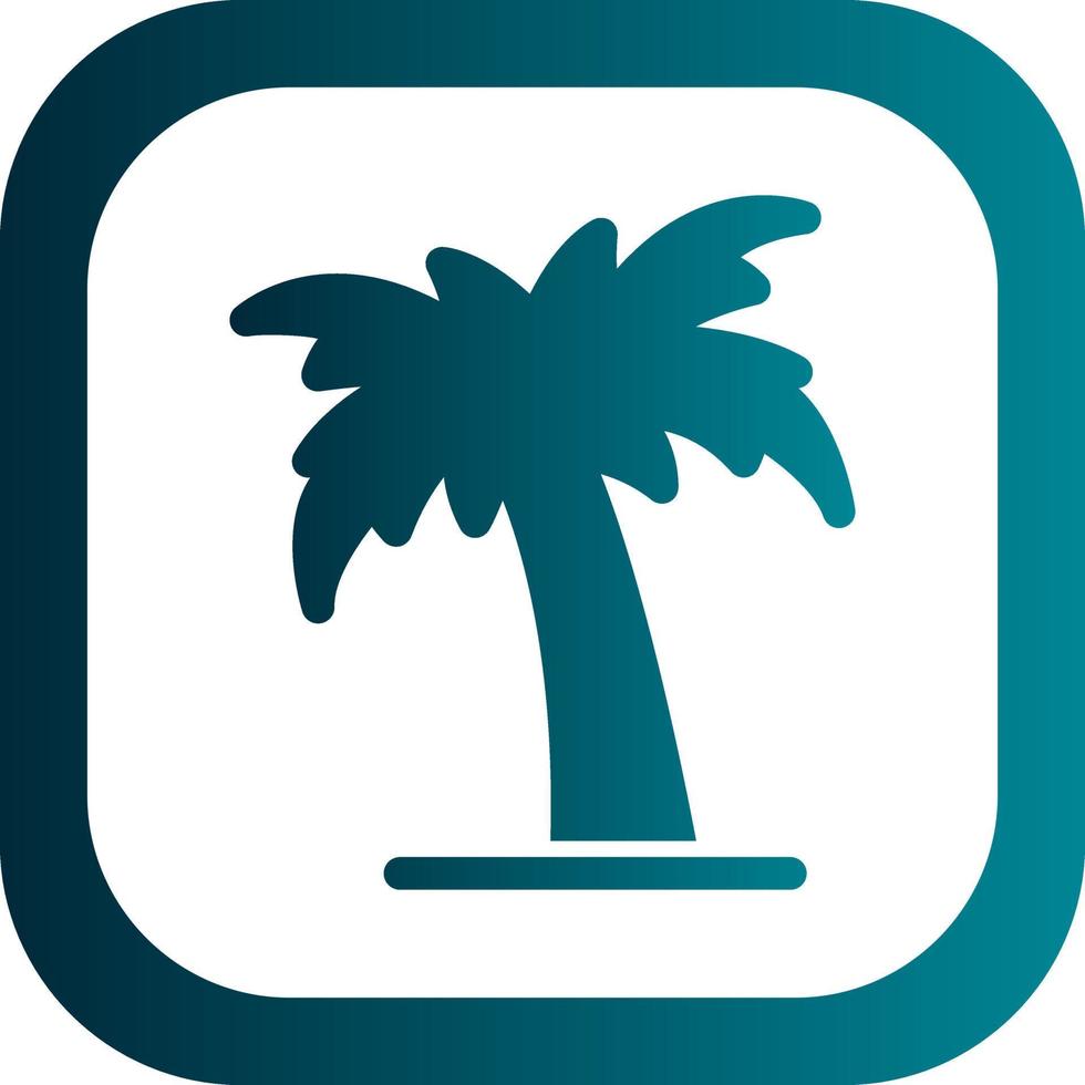Dubai Tree Vector Icon Design
