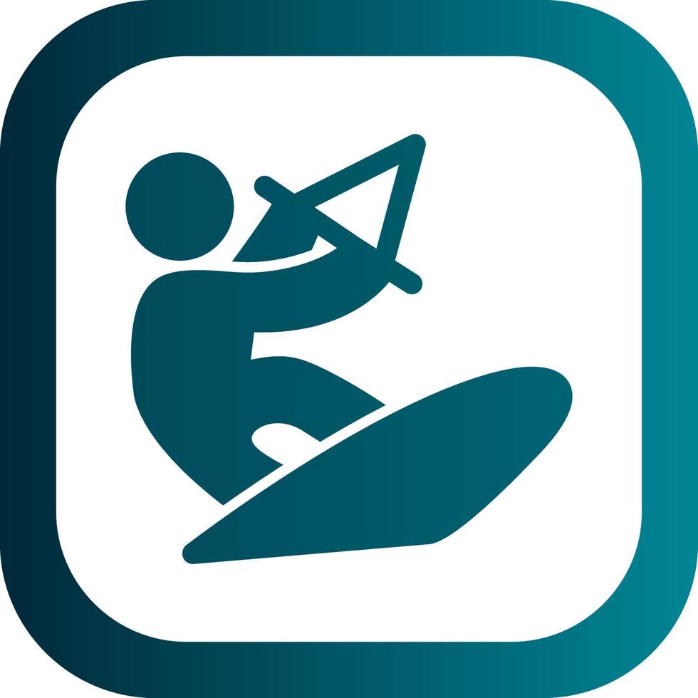 Kitesurf Vector Icon Design