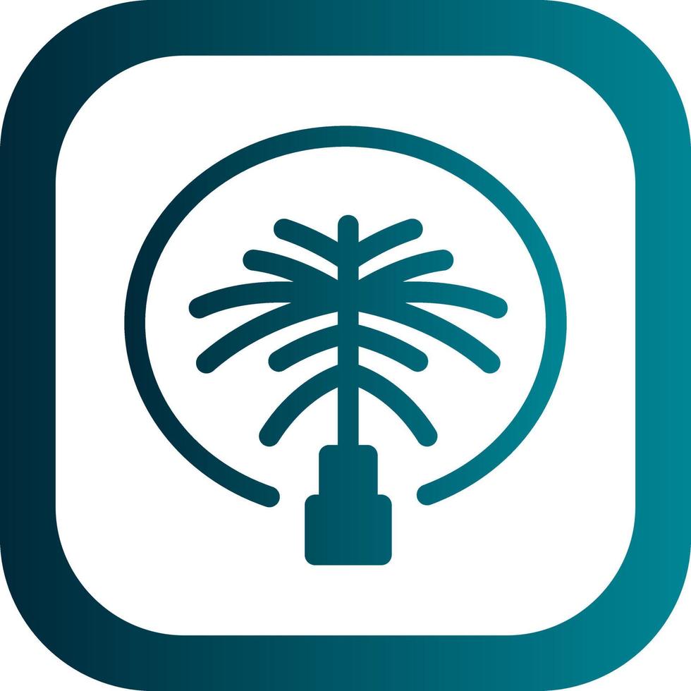 Palm Jumeirah Vector Icon Design