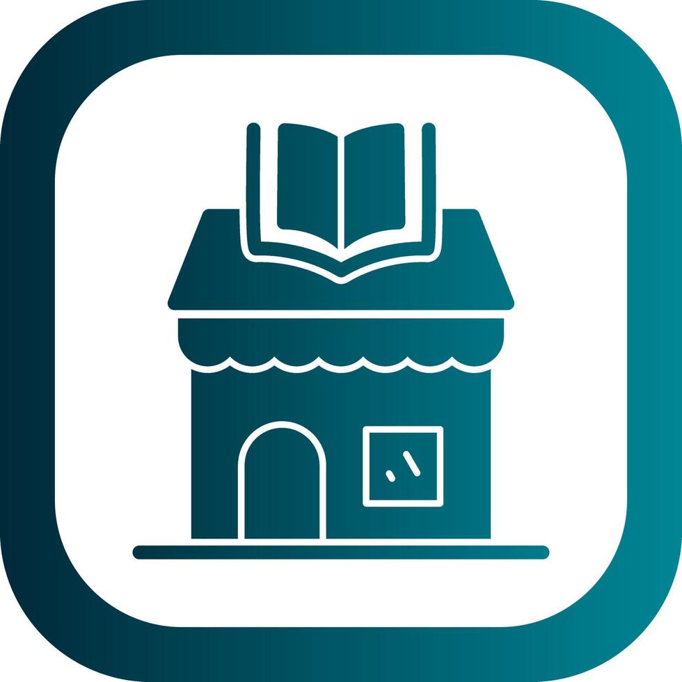 Book Shop Vector Icon Design