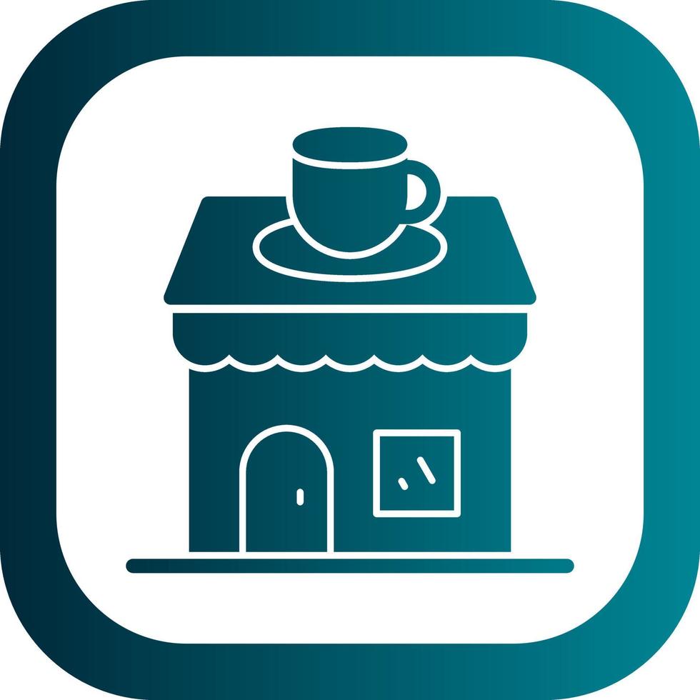 Coffee Shop Vector Icon Design